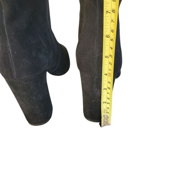 Steve Madden Evey Womens Black Suede Wide Calf Block Heel Thigh High Boots NWOB - Picture 12 of 15